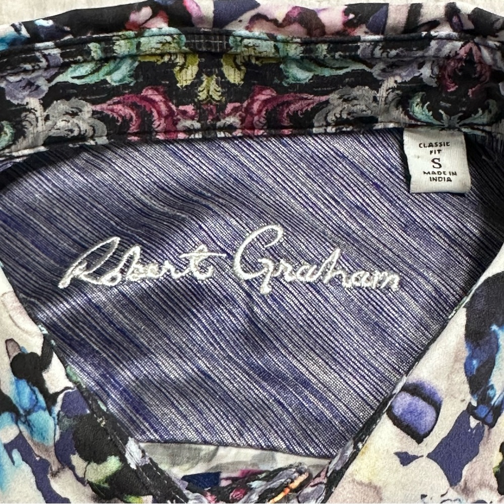 Robert Graham NEW Men’s THE ATLAS Watercolor Button Down Shirt Sz.Sm Luxury - Picture 5 of 12